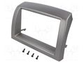 Radio frame; Lancia; 2 DIN; silver 4CARMEDIA RAM-40.532