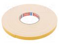 Tape: fixing; W: 15mm; L: 25m; Thk: 1.1mm; double-sided; acrylic; 200% TESA TESA-4957-15-25M