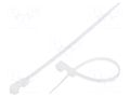 Cable tie; with a hole for screw mounting; L: 112mm; W: 2.5mm FIX&FASTEN FIX-M-2.5X112/N