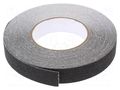 Tape: marking; black; L: 18m; W: 18mm; antislip,self-adhesive MEDID MED.2518