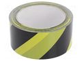 Tape: warning; yellow-black; L: 33m; W: 50mm; self-adhesive MEDID MED.5036