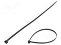 Cable tie; L: 380mm; W: 7.6mm; black; polyamide; 533N; Ømax: 102mm FIX&FASTEN FIX-S-7.6X380S/BK