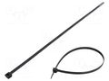 Cable tie; L: 700mm; W: 9mm; black; polyamide; 778N; Ømax: 210mm FIX&FASTEN FIX-S-9.0X700/BK