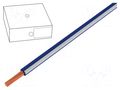 Wire; H05V-K; stranded; Cu; 0.75mm2; PVC; dark blue-white; 100m LAPP H05V-K1X0.75DBLWH