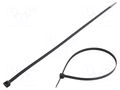 Cable tie; L: 500mm; W: 9mm; black; polyamide; 778N; Ømax: 150mm FIX&FASTEN FIX-S-9.0X500/BK