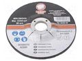 Grinding wheels; Ø: 125mm; Øhole: 22mm; Disc thick: 6mm MEDID MED.DA12560