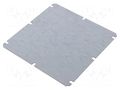 Mounting plate; steel; Plating: zinc WEIDMÜLLER MP-MPC-17/17