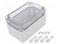 Enclosure: multipurpose; X: 75mm; Y: 125mm; Z: 75mm; MPC; light grey WEIDMÜLLER MPC-07/12/07-TRSP