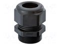 Cable gland; with long thread; M16; 1.5; IP68; polyamide; black HUMMEL HUMMEL-1292160131