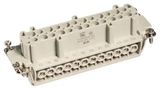 INSERT, RECEPTACLE, 24POS, SCREW HE-024-F