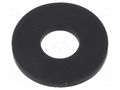 Washer; round; M3; D=8mm; h=800um; black ESSENTRA 0040062001VR