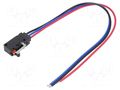 Microswitch SNAP ACTION; 0.1A/125VAC; with lever (with roller) OMRON Electronic Components D2VW-01L2A-1MS
