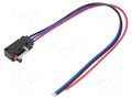 Microswitch SNAP ACTION; 0.1A/125VAC; with lever (with roller) OMRON Electronic Components D2VW-01L2A-1MS