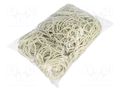 Rubber bands; Width: 3mm; Thick: 1.5mm; rubber; white; Ø: 50mm; 1kg PLAST PL.07-01-7513