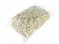 Rubber bands; Width: 1.5mm; Thick: 1.5mm; rubber; white; Ø: 70mm; 1kg PLAST PL.07-01-7712