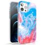 Kingxbar Watercolor Series color case for iPhone 12 Pro Max Blue-pink, Kingxbar 6959003511294 6959003511294