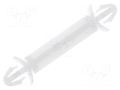 PCB distance; polyamide; L: 17mm; latch/latch; natural; UL94V-2 FIX&FASTEN FIX-LCF-17