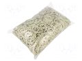 Rubber bands; Width: 3mm; Thick: 1.5mm; rubber; white; Ø: 80mm; 1kg PLAST PL.07-01-7813A