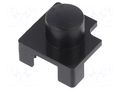 Button; Body: black; round Marquardt 827.100.011