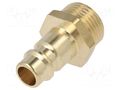 Quick connection coupling; 0÷35bar; brass; 33mm; 1000l/min PNEUMAT ES-38-NA