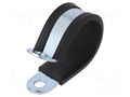 Fixing clamp; ØBundle : 35mm; W: 20mm; steel; Cover material: EPDM MPC INDUSTRIES MPC-LKD13520