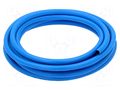 Hose; max.20bar; L: 1m; PVC,SBR; Gol Blue; Tube in.diam: 6mm; blue PNEUMAT GOL-BLUE-6