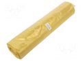 Trash bags; polyetylene LD; yellow; 120l; 25pcs. PLAST PL.03-02-12414