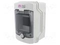 Enclosure: for modular components; IP65; light grey; No.of mod: 4 ETI POLAM ETI-ECH-4G