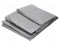 Tarpaulin; L: 6m; Width: 5m; polyetylene; silver; with metal rings AGRO-LAND PL.07-03-0506