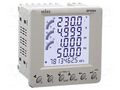 Meter: network parameters; on panel; digital,mounting; LCD SELEC MFM384-C-CU-G