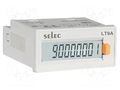 Meter: counter; digital,mounting; on panel; LCD; 8 digits; 0.05% SELEC LT920A-C-CE