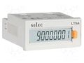 Meter: counter; digital,mounting; on panel; LCD; 8 digits; 0.05% SELEC LT920A-V-CE