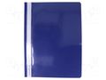 Document wallet; A4; navy blue; PVC BIURFOL BIURFOL-S-PVC/NB