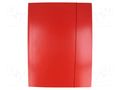 Folder; with rubber; A4; red ESSELTE ESSELTE-13436