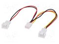 Cable: mains; 3pin male x2,3pin female; 0.15m AKYGA AK-CA-52