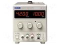 Power supply: laboratory; single-channel; 0÷42VDC; 0÷10A; 230VAC AIM-TTI EX4210R