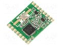 Module: RF; FM transceiver; FSK; 868MHz; SPI; 1.8÷3.6VDC; 20dBm; SMD HOPE MICROELECTRONICS RFM69HW-868S2