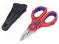 Cutters; for electricians,for cables; 160mm; Blade: about 56 HRC KNIPEX KNP.950510SB