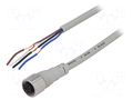 Cable: for sensors/automation; M12; PIN: 4; straight; 5m; plug; CI AUTONICS CIDH4-5
