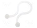 Cable clips; 10.1mm; polyamide; natural; UL94V-2 KSS WIRING TT-11