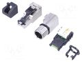 Connector: RJ45; plug; PIN: 8; Cat: 6a; shielded; gold-plated; IP20 TELEGÄRTNER J00026A4002