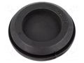 Grommet; with bulkhead; Ømount.hole: 79mm; Øhole: 69mm; black TRELLEBORG T-GD69
