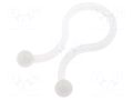 Cable clips; 7mm; polyamide; natural; UL94V-2 KSS WIRING TT-08