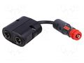 Cigarette lighter splitter; car lighter mini socket x2; 16A PRO CAR PROCAR-67662010