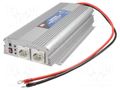 Converter: DC/AC; 1500W; Uout: 230VAC; 10÷15VDC; 455x210x85mm; 82% MEAN WELL A301-1K7-F3