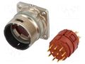 Connector: M23; socket; PIN: 12; male; soldering; straight; IP68 LAPP 75009711