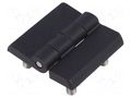 Hinge; Width: 40mm; polyamide; black; H: 40mm; with assembly stem RST ROZTOCZE 3.ZN60.102-07