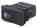 ROCKER; SPST; Pos: 2; ON-OFF; 10A/12VDC; black; LED; 3250; 100mΩ Marquardt 3251.0053