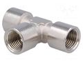 Threaded fitting; threaded,T-tap splitter; max.100bar PNEUMAT 4000-1/4