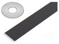 Wire: ribbon; 1.27mm; stranded; Cu; unshielded; PVC; black; 30.5m 3M 3319-16